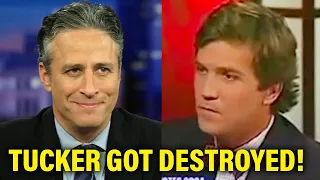 Resurfaced video shows Jon Stewart utterly DESTROY Tucker Carlson to his face LIVE on air