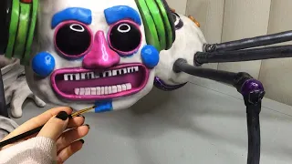 Sculpting DJ Music Man Five Nights at Freddy's: Security Breach FNAF Clay Sculpture, Animatronic