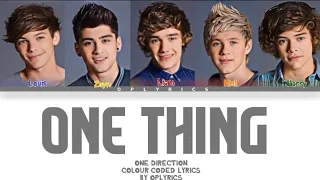 One Thing  - One Direction ( Colour Coded Lyrics )