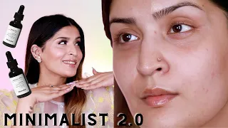 AD | I Tried A Minimalist Only Skincare Routine | #Minimalist2.0 | Shreya Jain