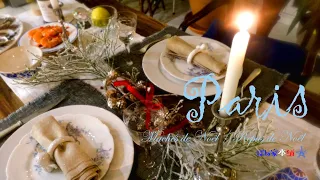 Parisvlog/ブロカントで買った食器を使ってお家で夫婦クリスマスディナー/クリスマスマーケット