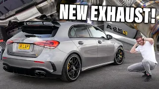 Fitting a NEW EXHAUST to my 500BHP A45S AMG!