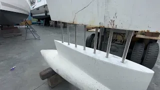Bavaria Yachts Keel Assembly video for a C50 Sailing Yacht Sailboat By: Ian Van Tuyl How its done