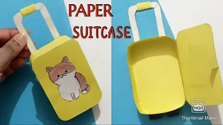 Paper Suitcase | How to make paper suitcase | mini paper suitcase | paper crafts | crafts |