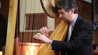 Clair de Lune on the harp - Josh Layne performs