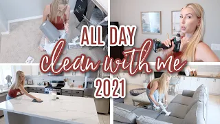 ALL DAY CLEAN WITH ME 2021 // CLEANING MOTIVATION // Katie Sarah