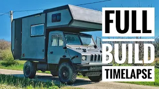 I transformed an old 4X4 ARMY TRUCK into a TINY HOME on WHEELS | 2 years in 60 minutes | IVECO VM90