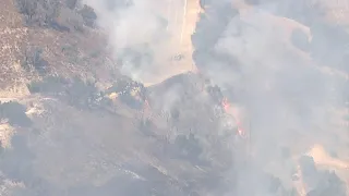 Crews battle growing brush fire in Malibu I ABC7