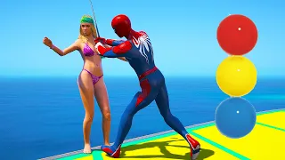 GTA 5 Water Ragdolls/Spiderman vs Girl (GTA 5, Euphoria Physics, Fails, Funny Moments)
