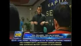 Sen. Trillanes, tatakbo sa pagka-vice president sa 2016