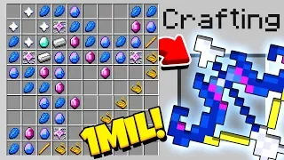 HOW TO CRAFT A $1,000,000 BOW! *OVERPOWERED* (Minecraft 1.13 Crafting Recipe)