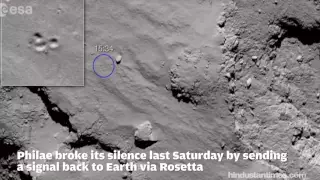 Beat of touchdown- The sound Philae made when it landed on a comet