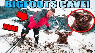 BIGFOOT CAVE FOUND in Real Life using SPY GADGETS 😱 (Sasquatch Evidence)