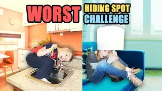 Last to Be FOUND in The WORST HIDING PLACE WINS! Hide and Seek Game!