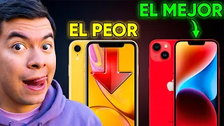 🔋 TODOS los iPhone (Del 7 al 14) Ordenados por DURACIÓN de BATERÍA!! 😮 (Incluye mAh)