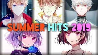 Nightcore - Summer Hits 2019 (Mashup/Switching Vocals/Lyrics)