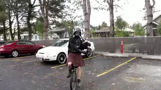 Darth Vader and the Imperial March on Bagpipes and Unicycle - The Unipiper