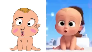 Baby Boss - Dance Monkey Drawing Meme | cute funny baby