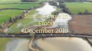 Sussex Ouse at Walstead in Flood