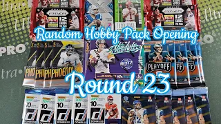 Random Football Card Hobby Pack Opening Round 23!