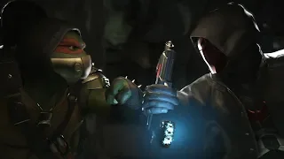 Injustice 2 : Michaelangelo (TMNT) Vs Red Hood - All Intro/Outro, Clash Dialogues, Super Moves