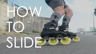 INLINE SKATING TUTORIAL - HOW TO SLIDE ON INLINE SKATES  // VLOG10