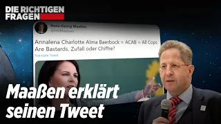 „ACAB“: Maaßen erklärt seinen Tweet zu Baerbock