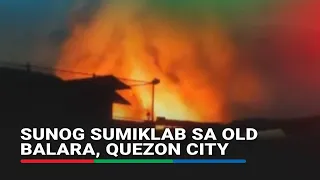 Sunog sumiklab sa Old Balara, Quezon City