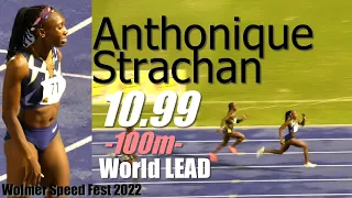 Bahamian Anthonique Strachan Wows with BIG PB and World Lead | 100m FINAL | Wolmer Speed Fest 2022