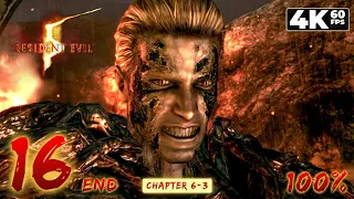 Resident Evil 5 (PC) - 4K60 Co-op Walkthrough (100%) Part 16 - Bridge Deck (Chapter 6-3) Ending