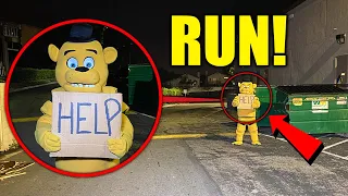 if you ever see Freddy Fazbear while driving do not get out of your car, keep driving and leave fast