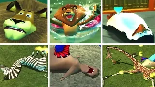 Madagascar All Deaths & Fails / 40 Ways to Die (Game Over) PS2