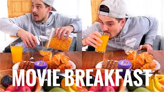 Why they choose the cornflakes,orange juice and apple?😭🍎|Movie breakfast be like|CHEFKOUDY