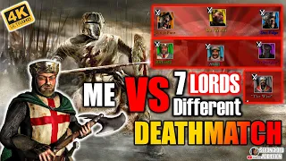 DEATHMATCH: 7 DIFFERENT LORDS vs ME - DEATHMATCH (Crete Peninsula) - Stronghold Crusader HD