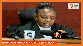 Judge Jessie Lessit sentences ex-cop Fredrick Leliman to death in the murder of lawyer Willie Kimani