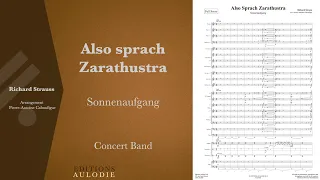 Also Sprach Zarathustra ! : Sonnenaufgang - Richard Strauss (score for concert band)