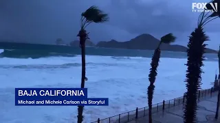 Hurricane Hilary brings stormy weather to Baja California