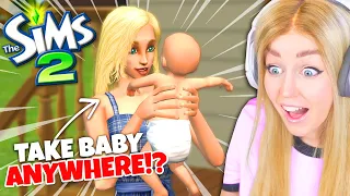 How do BABIES in The Sims 2 compare..? (you can take them OUTSIDE?!)