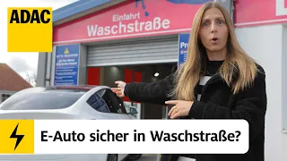 Elektroauto und Waschanlage: Geht das gut? | Unter Strom – Einfach Elektromobilität | 49 | ADAC