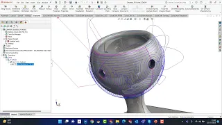 SolidCAM 2023 - SIM 5X: Geodesic Machining – Fill Holes Behaviour