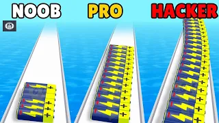 NOOB vs PRO vs HACKER vs GOD | in Battery Run 3D part 2 with CHOP | NOOB-GAMING | HINDI