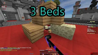 3 Beds In The First Rush | Bedwars Castle