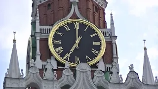 Часы-куранты, Спасская башня, лето 2016 года