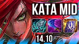 KATARINA vs TRISTANA (MID) | 5k comeback, 600+ games, Dominating | KR Master | 14.10