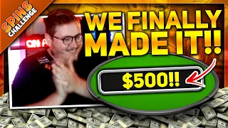 WE MADE IT TO THE $500 SPINS!!! | PartyPoker Spins Challenge