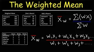 How To Find The Weighted Mean and Weighted Average In Statistics