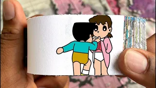 Doraemon Cartoon Flipbook #157 | Suneo Lifts Shizuka Skirt Flip Book | Flip Book Artist 2023