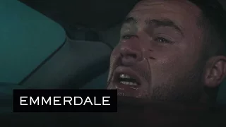 Emmerdale - Robert Struggles To Save Aaron From Drowning In The Crash