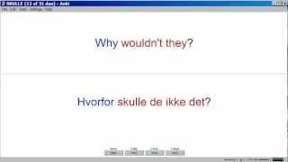 #102 (skulle) Norwegian / English Flashcards: Bokmål