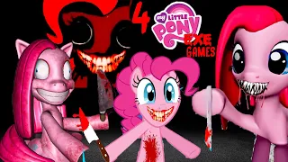 4 SCARY MY LITTLE PONY.EXE HORROR GAMES | Pinky Pie's Cupcake Party.exe, Smile.exe Creepypasta